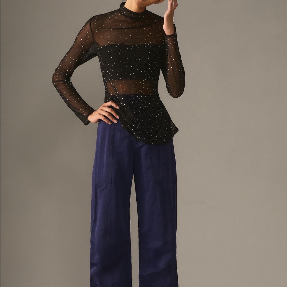 💜Firm Price💜 Eva Franco Starlight long sleeve sheer tunic - Picture 5 of 13